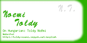 noemi toldy business card